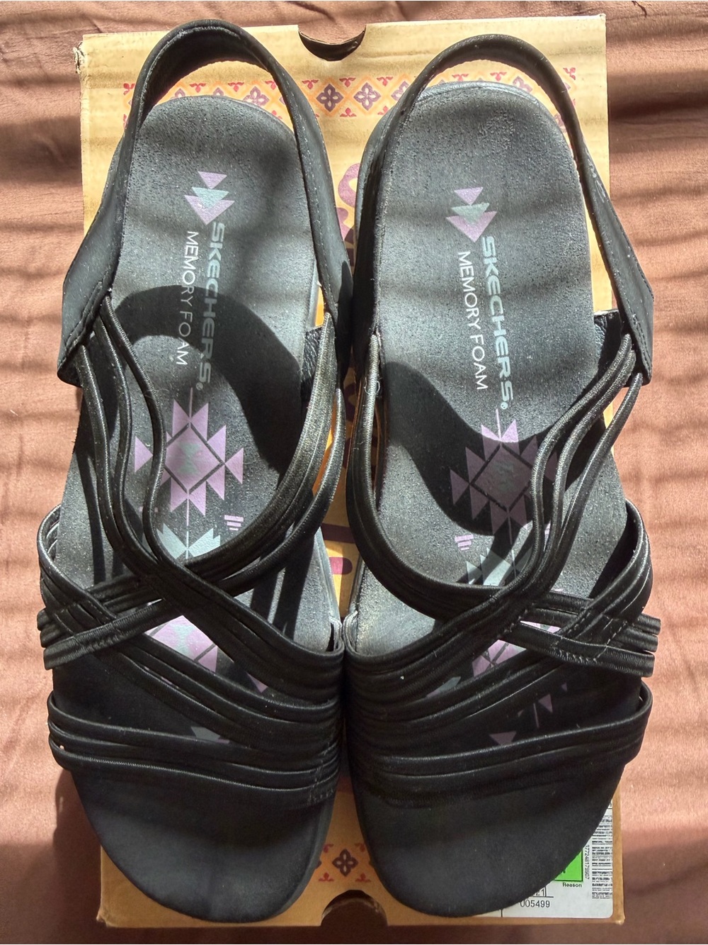 Skechers Women’s Black Multi-Strap Slingback Sandals - Picture 3 of 5
